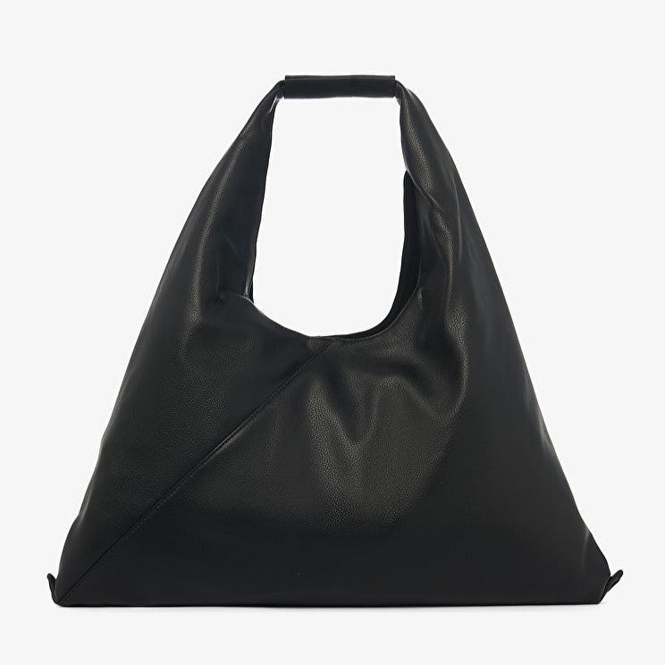 Bolso saco de piel suave negro