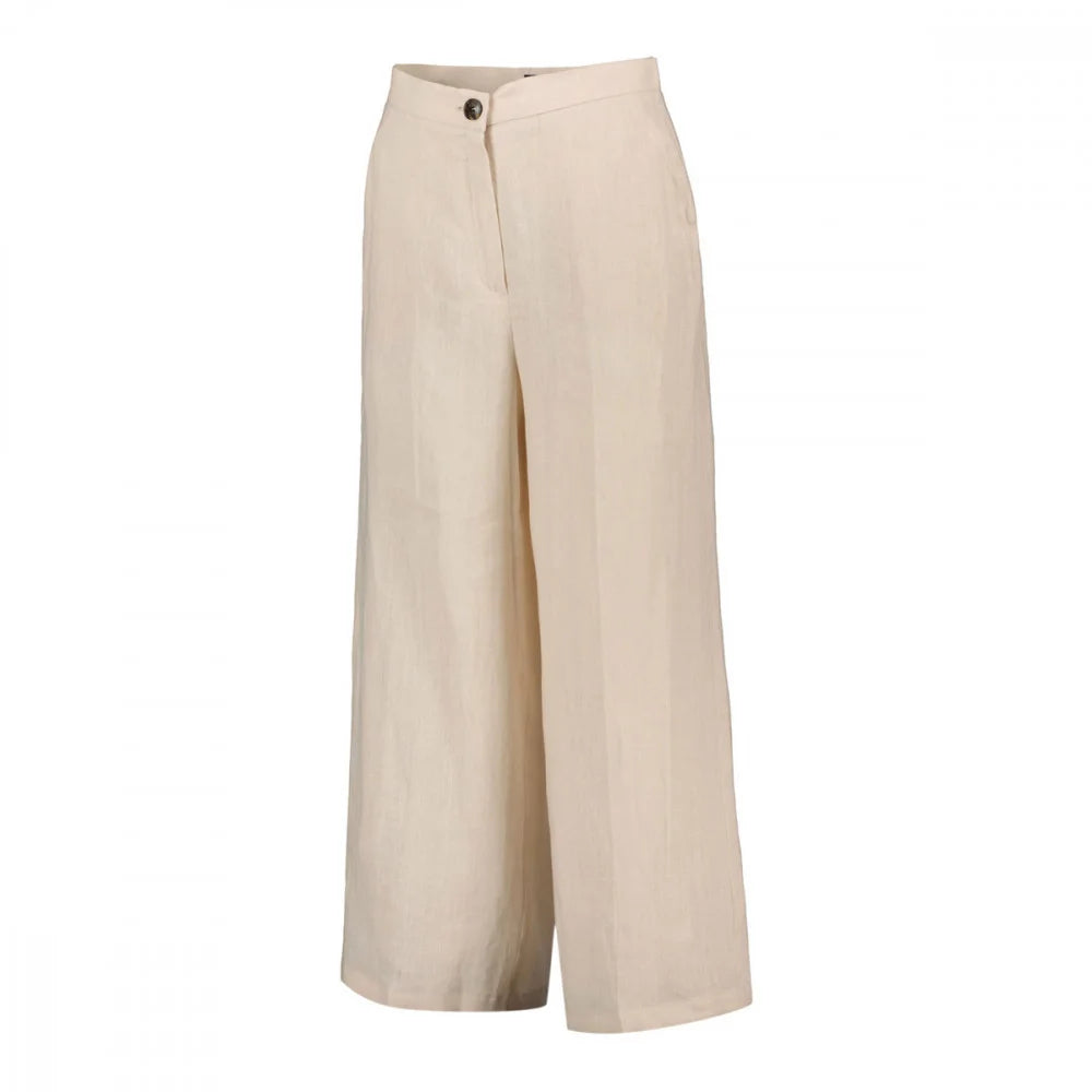 Pantalón lino beige