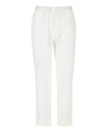 Pantalón jogging tiro alto blanco