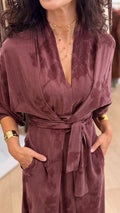 Kimono Freya granate